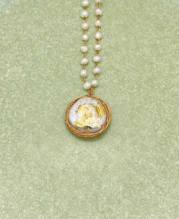 Starry Night Baroque Pearl Necklace